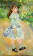 Girl With a Hoop,, Pierre-Auguste Renoir